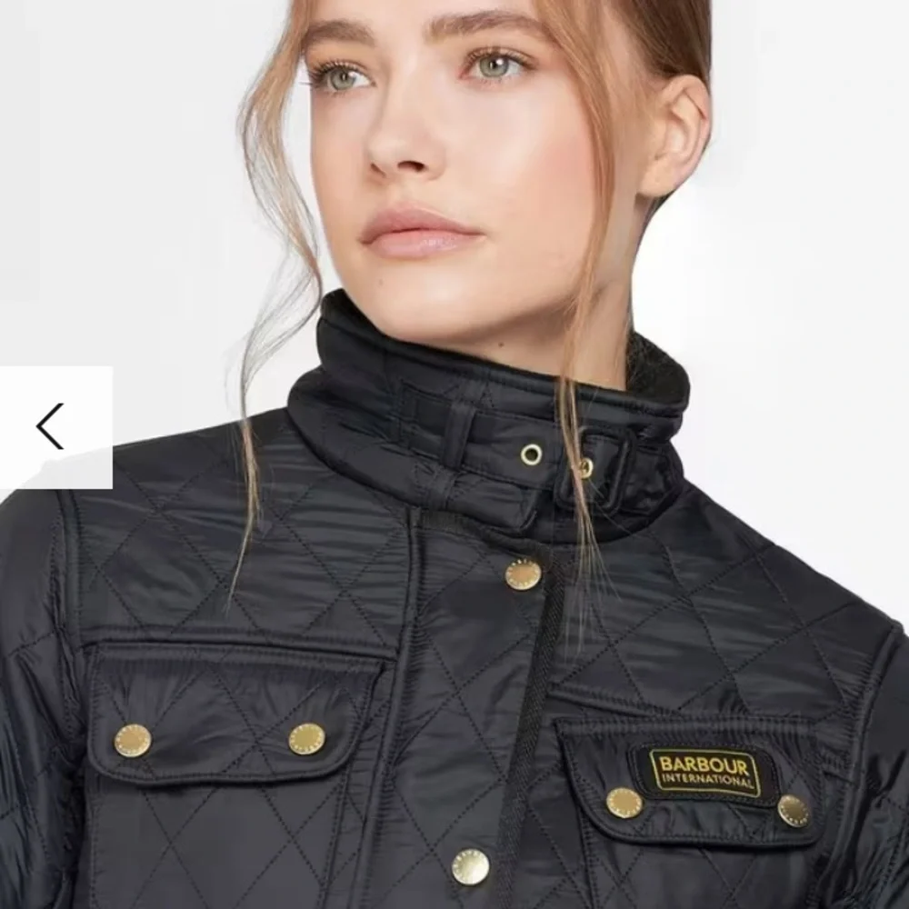 *Last Chance* NWOT Barbour Women's Quilted Black Utility Jacket Sz 2 - Picture 4 of 14